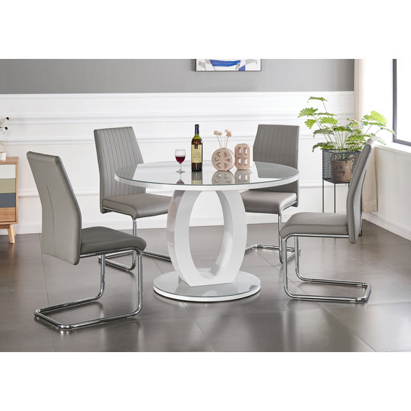 Metro Lane Samirah Dining Set with 6 Chairs & Reviews Wayfair.co.uk